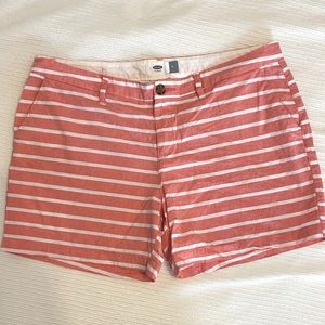 Women’s Size 12 Old Navy Linen Stripe Shorts